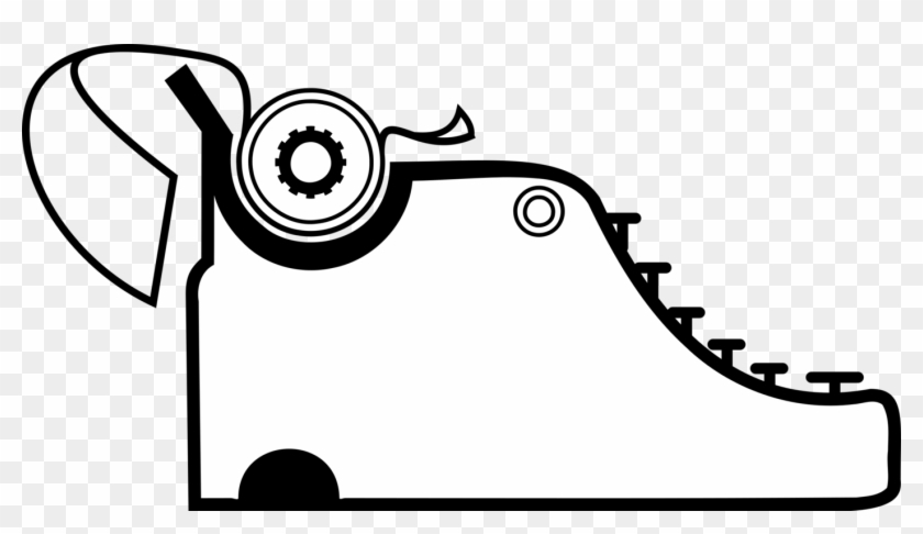 Typewriter Drawing Flyer Machine Caligraph - Profile Of A Typewriter Clipart #127515