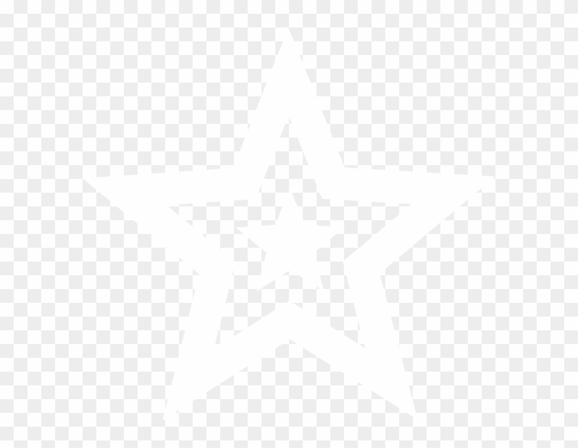 White Star Hi - White Star Black Background Logo Clipart #127567