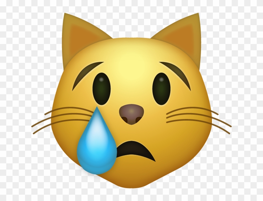 641 X 560 5 - Crying Cat Emoji Png Clipart #127595