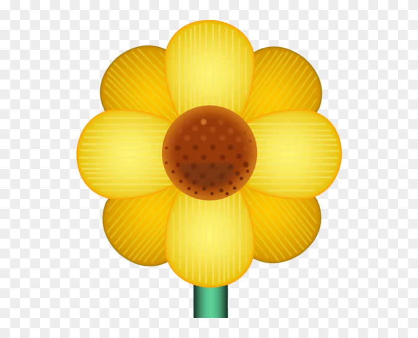 Yellow Flower Emoji Png Clipart