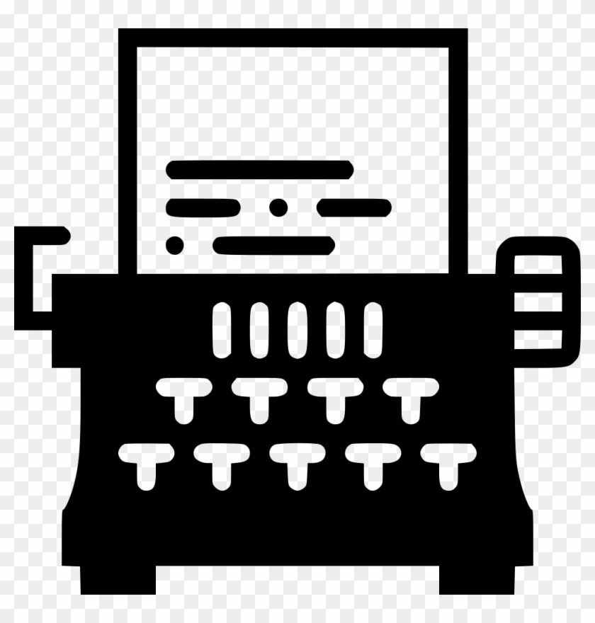 Png File - Type Writer Vector Png Clipart #127998