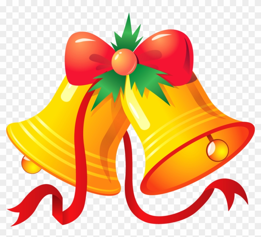 Christmas Bell Clipart One - Cartoon Christmas Bells - Png Download