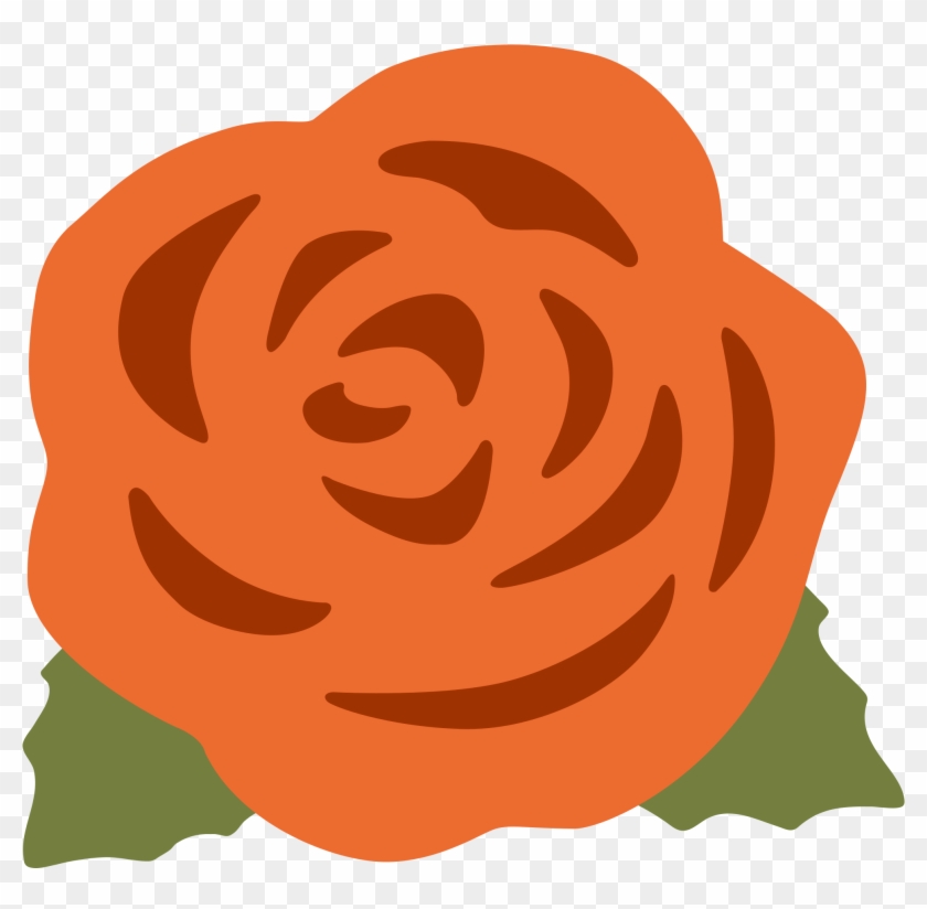 Open Rose Emoji Android Clipart (128298) PikPng