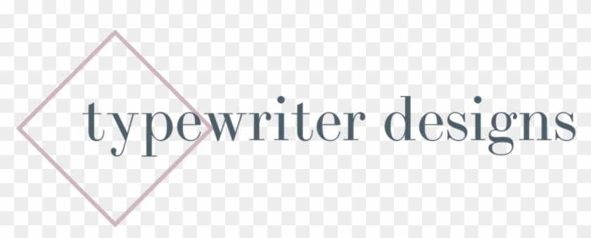 Typewriter Designs Logo Long Format=1500w Clipart