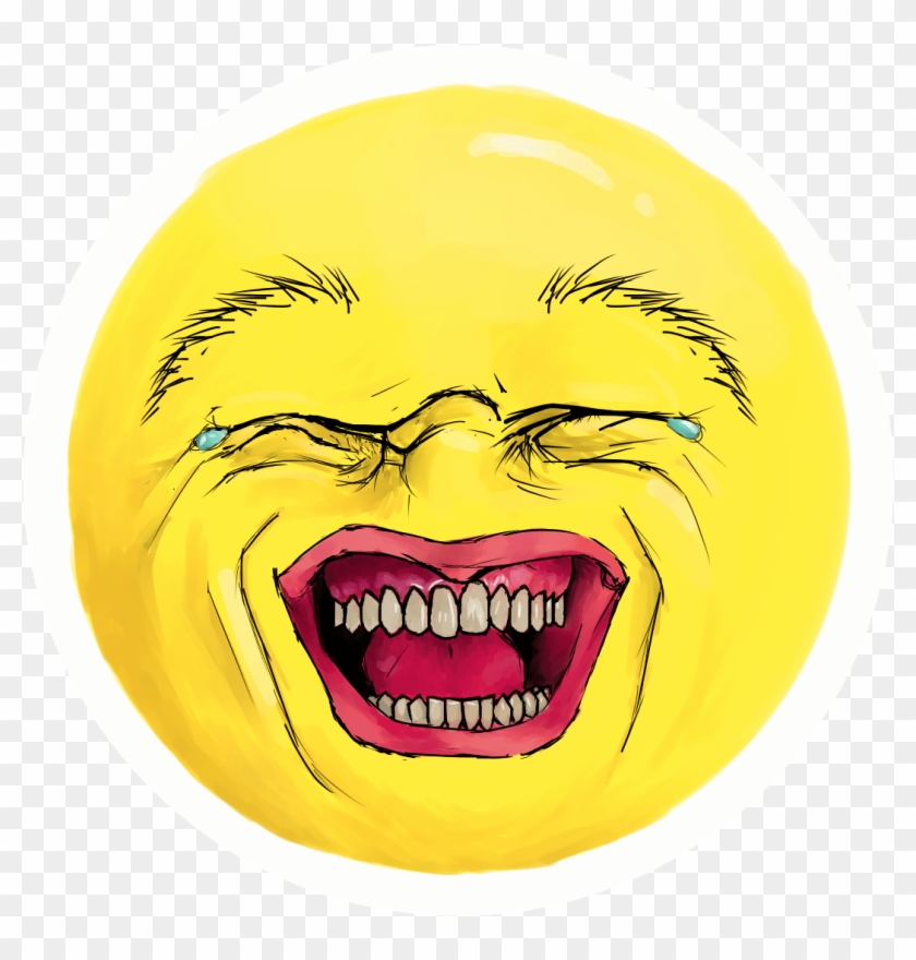 Realistic Laughing Crying Emoji Clipart