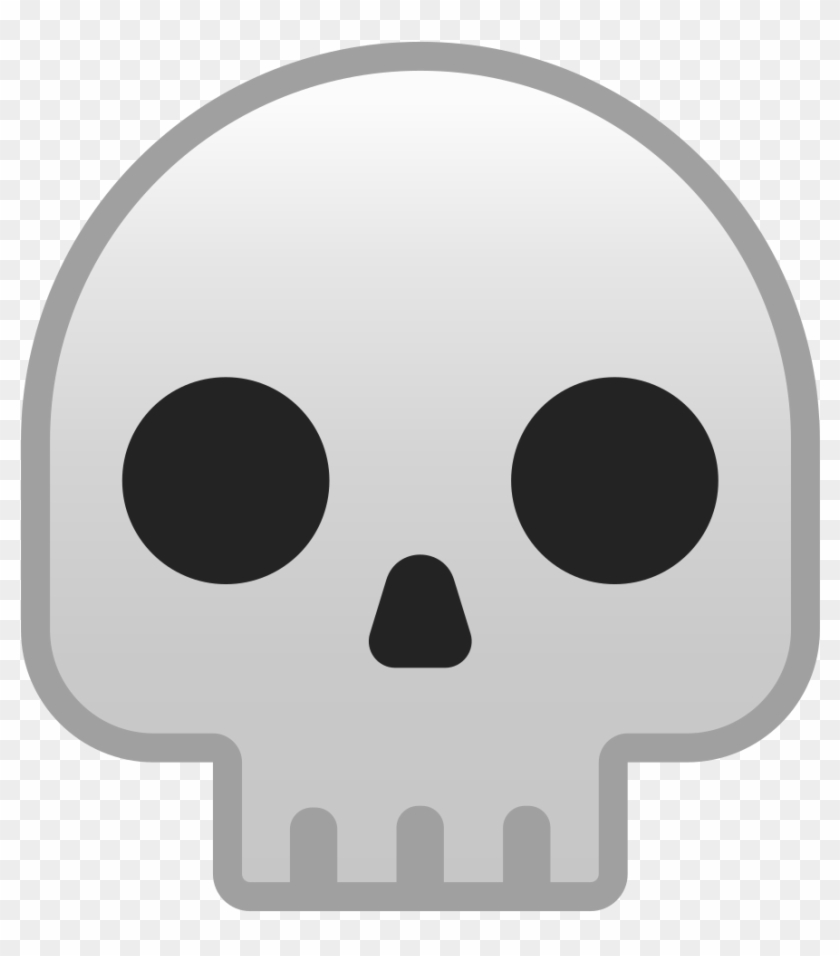 Skull Emoji Png - Emoji Muerte Clipart #128381