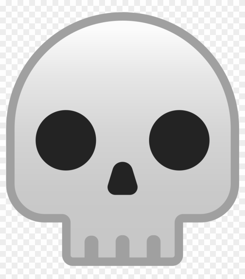 Skull Emoji Png - Emoji Muerte Clipart #128381