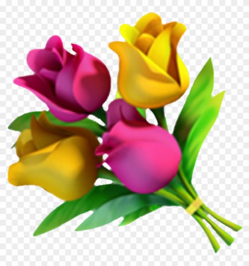 Emoji Fleur Flower Flora Rose Jaune Yellow , Png Download Clipart #128407