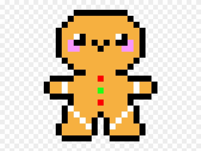 Kawaii Gingerbread Man - Mother 3 Pixel Art Clipart