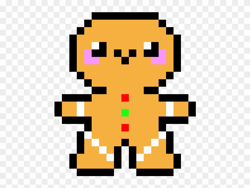 Kawaii Gingerbread Man - Mother 3 Pixel Art Clipart #128554