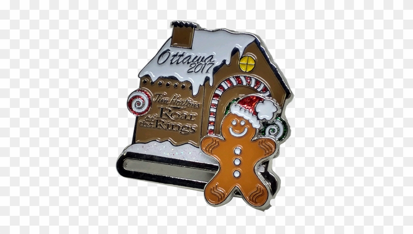 Roar Of The Rings Lapel Pin Gingerbread Man - Gingerbread House Clipart #128611