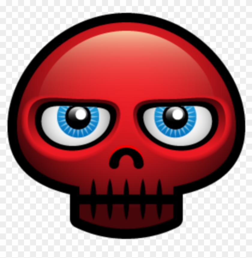 Mq Red Skull Skulls Emoji Emojis - Hopstater Halloween Avatar Clipart #128644