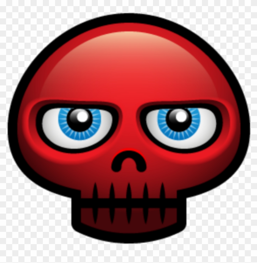 Mq Red Skull Skulls Emoji Emojis - Hopstater Halloween Avatar Clipart