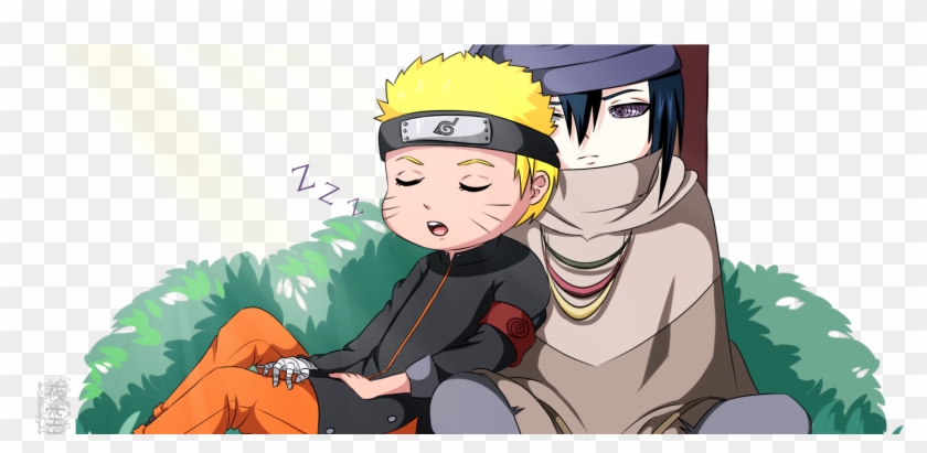 Uchiha Sasuke, Uzumaki Naruto, Cute, Chibi, Friends Clipart