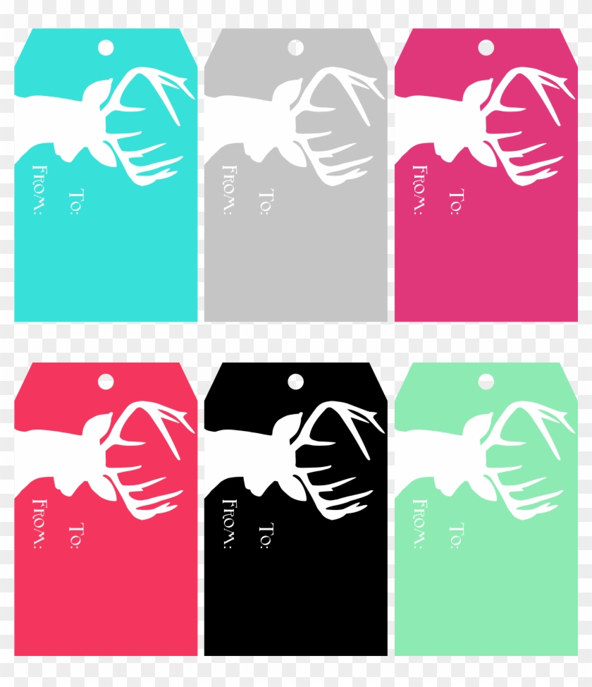 Free Deer Gift Tag Printables Are Waiting For You At - Christmas Name Tags Reindeer Clipart