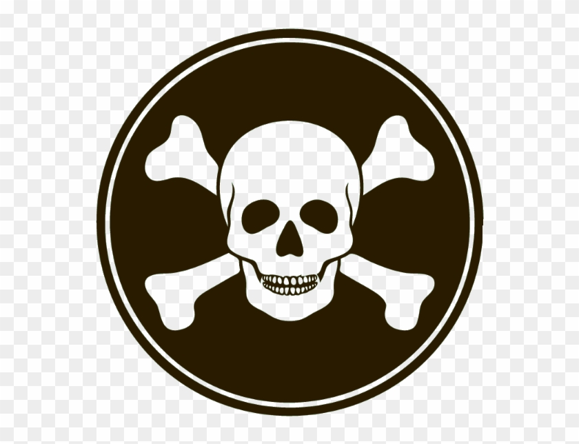 Skull And Crossbones Stickers - Toxic Lipstick Clipart