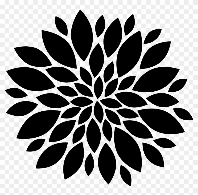 2329 X 2186 6 0 - Black And White Flower Clipart Png Transparent Png #129223