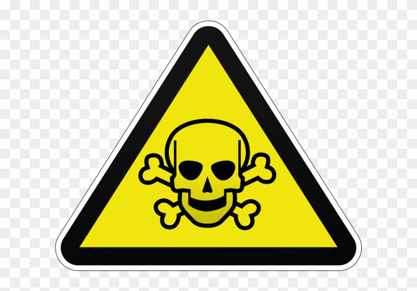 Skull And Crossbones Safety Sign - Health And Safety Toxic Clipart #129244