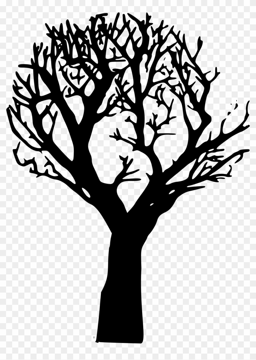 Thorns Clipart Scary - Black Tree Vector Png Transparent Png #129361