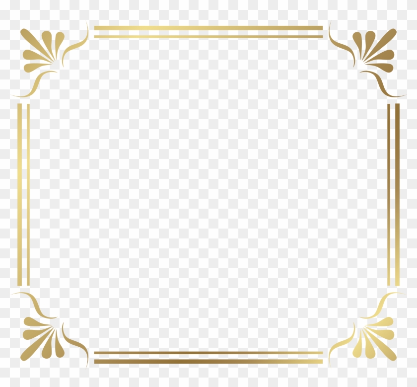 Frame Border Png Image - Gold Frame Ornaments Png Clipart