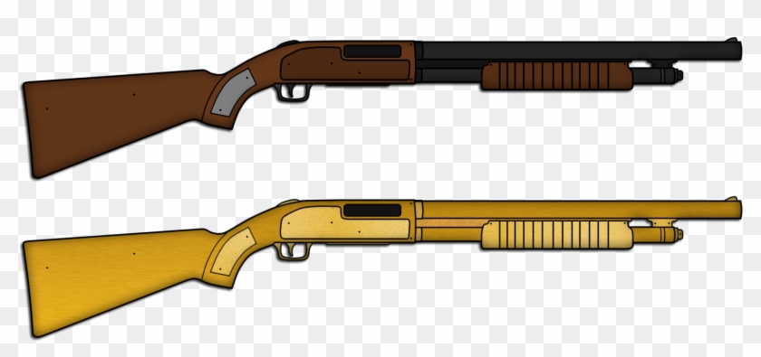 Drawn Shotgun Old West - Pencil Sketch Of Shotgun Clipart