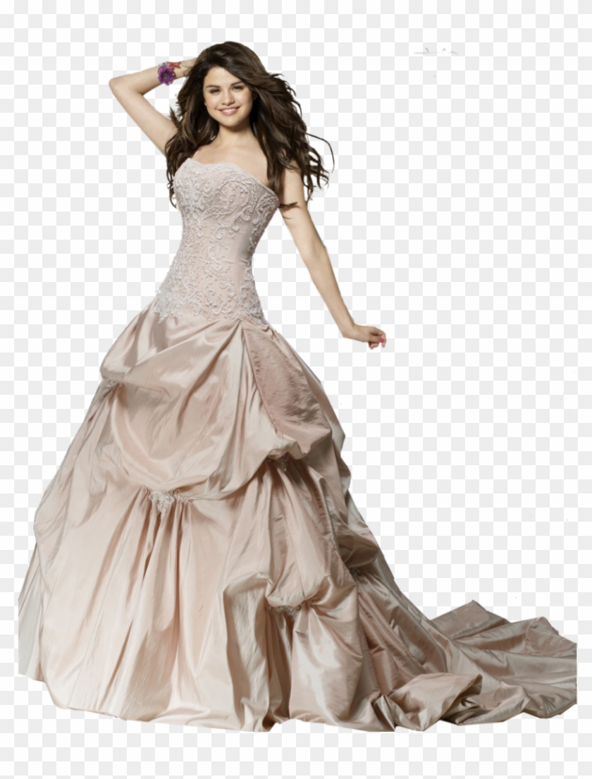 Wedding Dress Transparent Background - Women In Dress Transparent Background Clipart #1200272