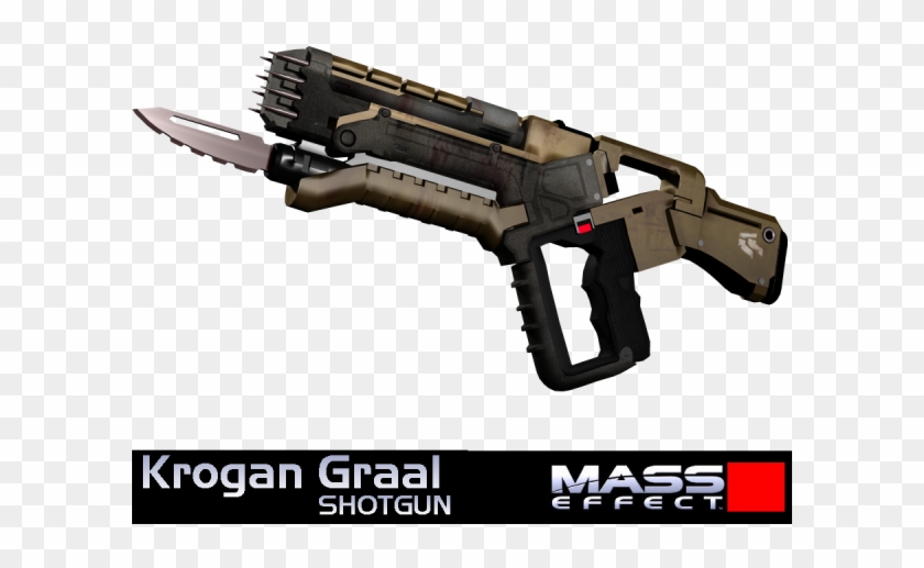 Mass Effect Krogan Graal Shotgun - Mass Effect Shot Gun Clipart #1200273