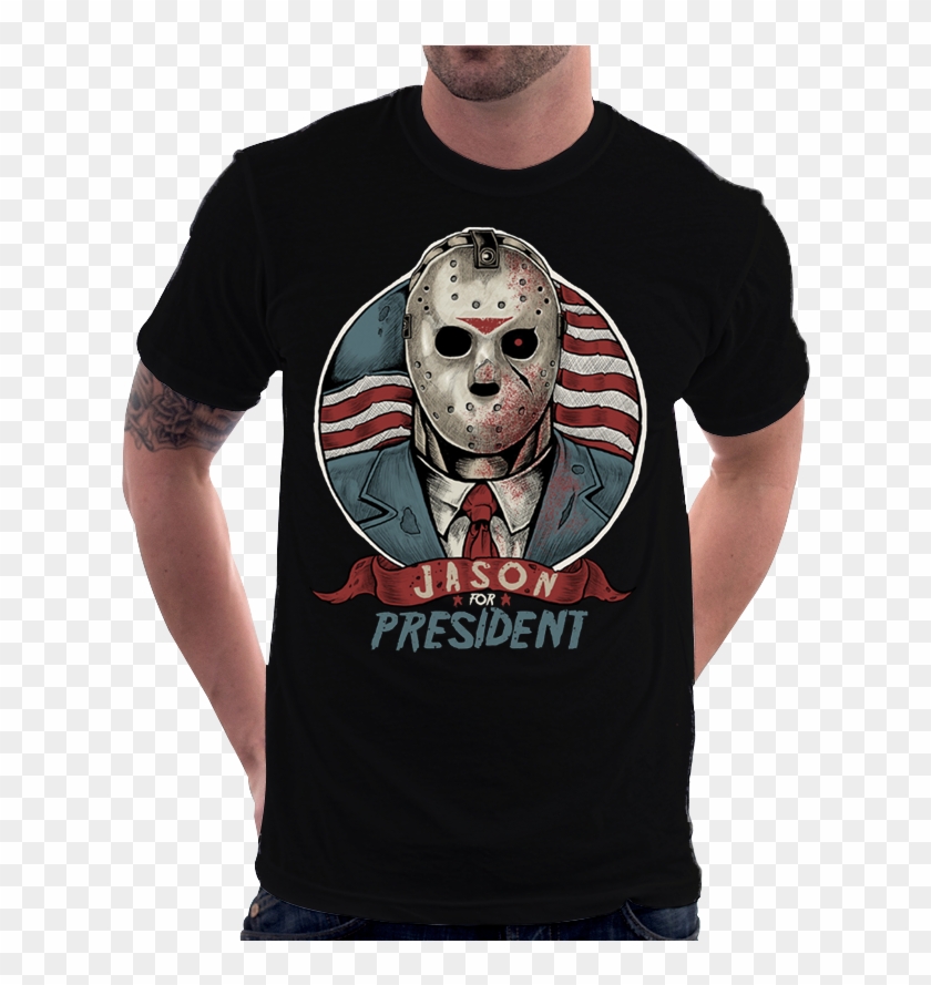 Camiseta Jason Voorhees Sexta Feira 13 Terror Presidente - Jason For President Clipart