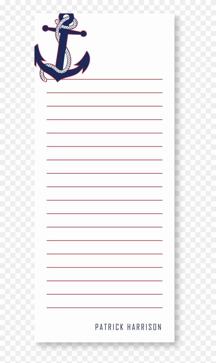 Custom Notepad Personalized Long Lines Clipart