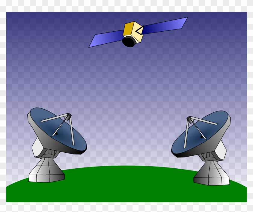 Open - Satellite Communication Clipart