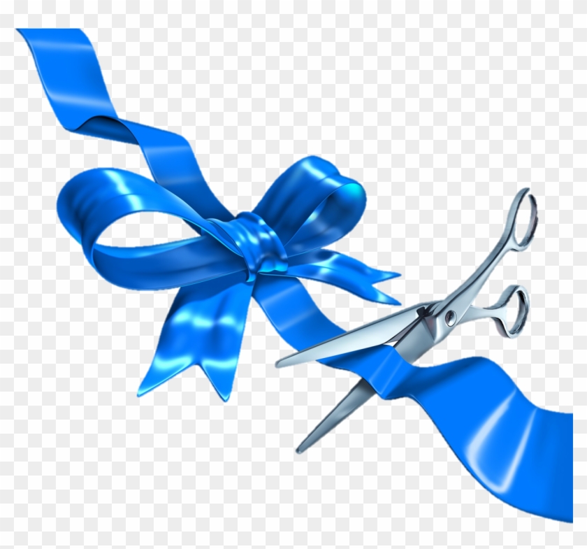 Blue Ribbon Cutting , Png Download Clipart #1201701