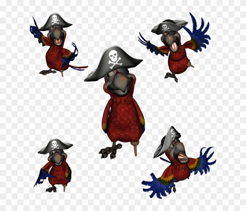 Pirate Parrot, Category, - Пиратский Попугай Png Clipart #1201710