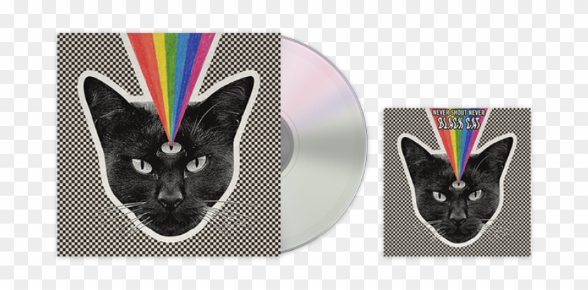 Never Shout Never Black Cat Cd Bundle - Never Shout Never Cat Clipart #1201750