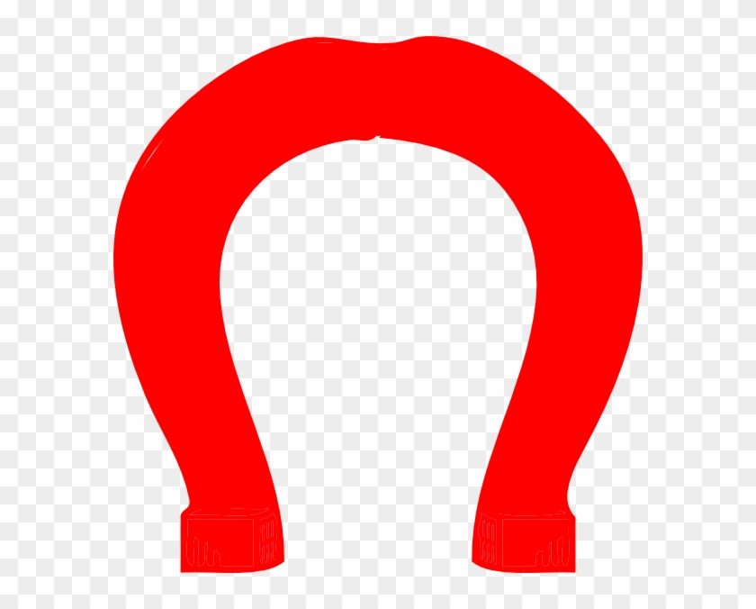 Small - Logo With Red Horseshoe Clipart