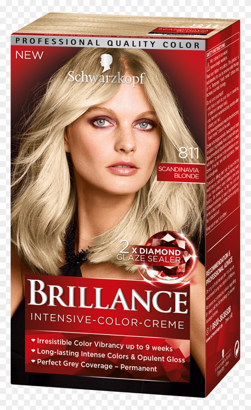 Brillance Com Intensive Color Creme 811 Scandinavia - Scandinavian Blond Hair Color Clipart #1202104