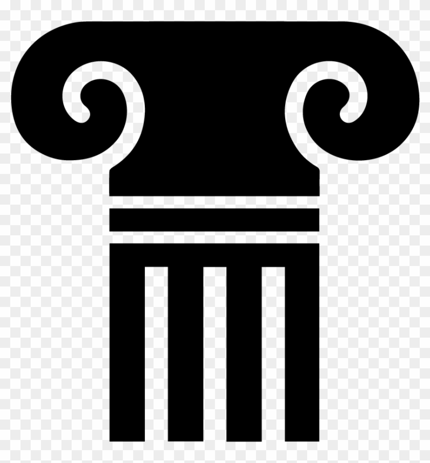 Greek Column Icon - Greek Column Icon Png Clipart #1202159