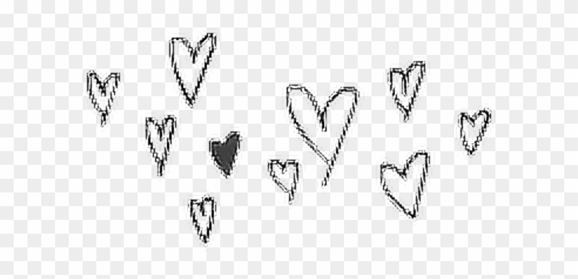 1024 X 1024 26 - Black And White Aesthetic Hearts Clipart