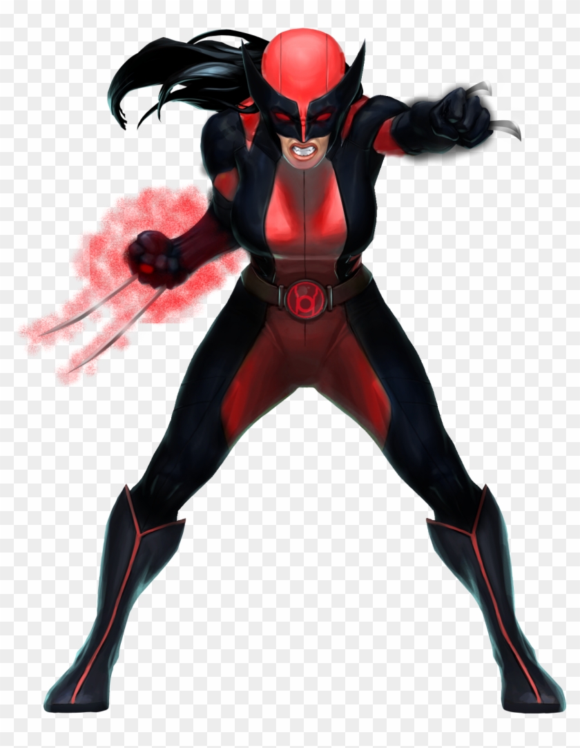 All New All Different Red Lantern Wolverine Clipart #1202693