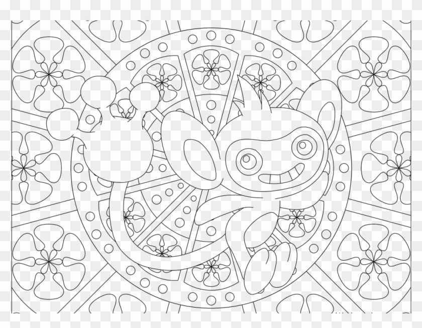 Aipom Pokemon Coloring Pinterest Pokémon Pokemon Png - Adult Pokemon Coloring Sheet Clipart #1203445