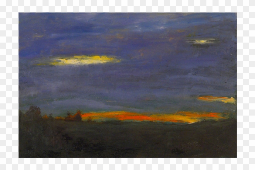 Streaked Sunset - Acrylic Paint Clipart #1203698