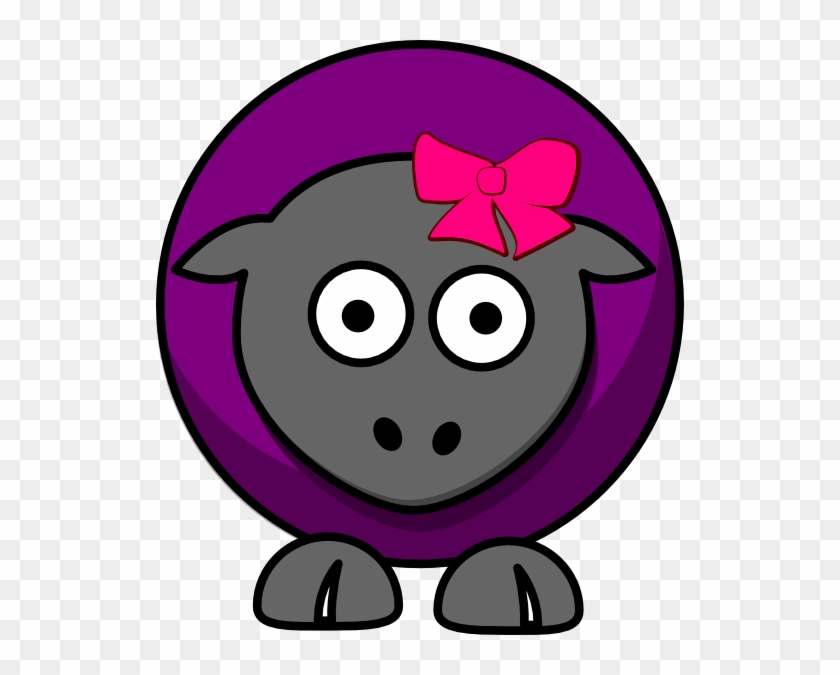 Small - Purple Sheep Clipart - Png Download