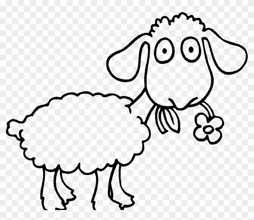 1024 X 837 14 - Sheep Clipart Coloring - Png Download #1203836