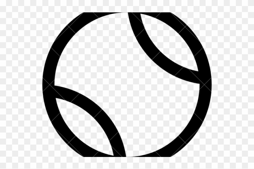 Tennis Ball Outline - Circle Clipart