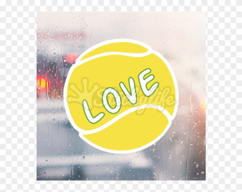 Custom Tennis Ball Decal - Graphic Design Clipart #1204136