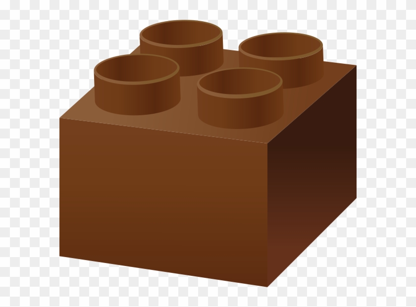 Lego Brick Brown - Brown Lego Brick Clipart #1204217