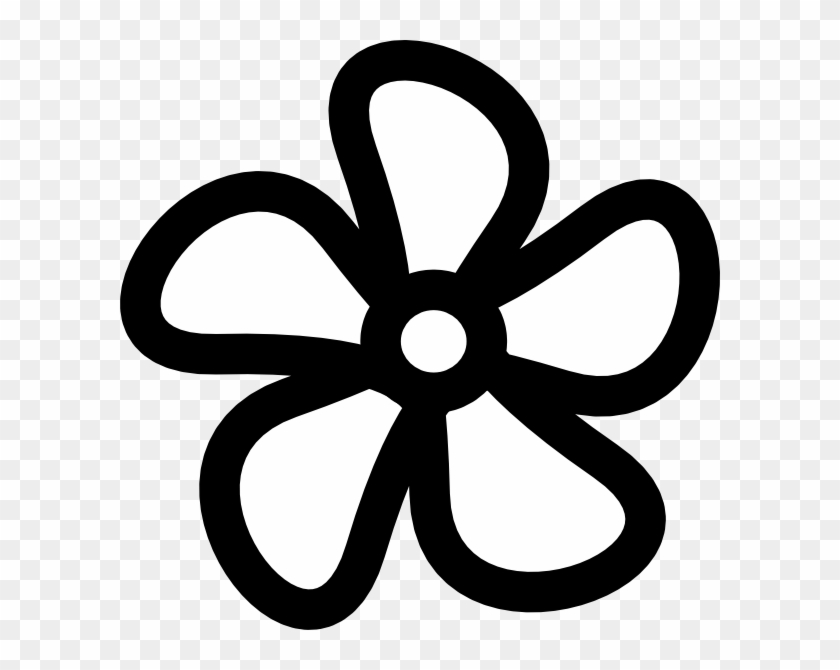 Flower Clip Art Black - Png Download #1204329