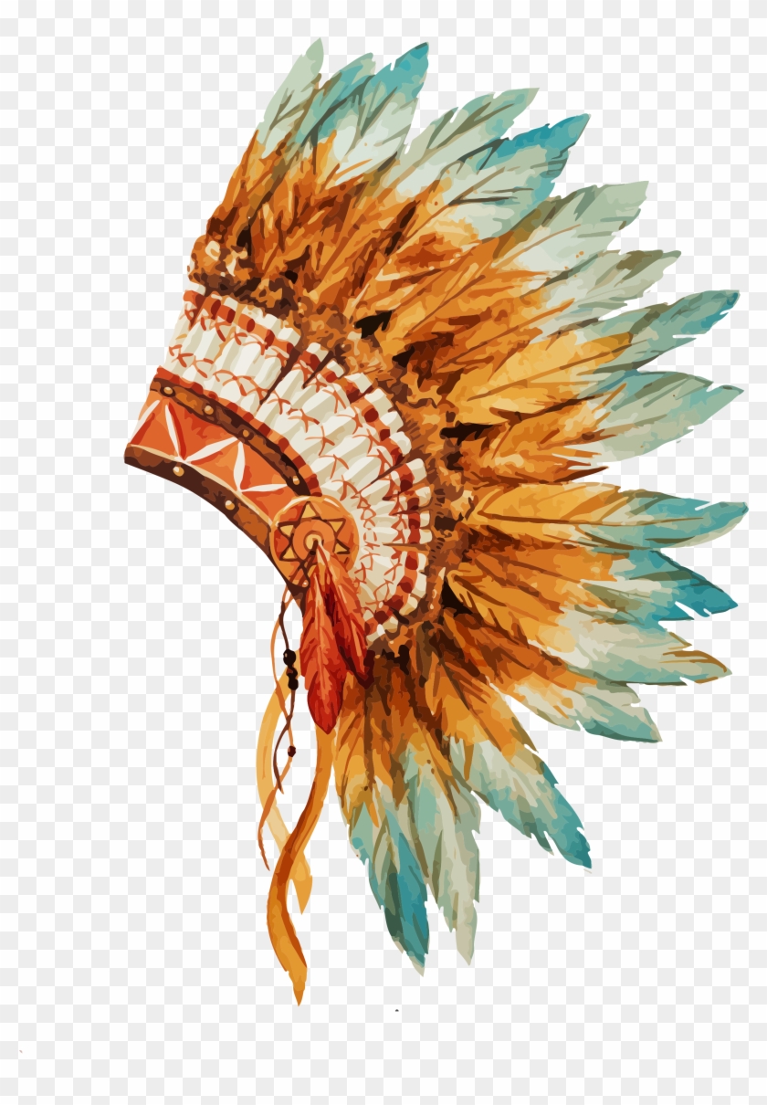 3333 X 3333 4 - Native American Headdress Png Clipart