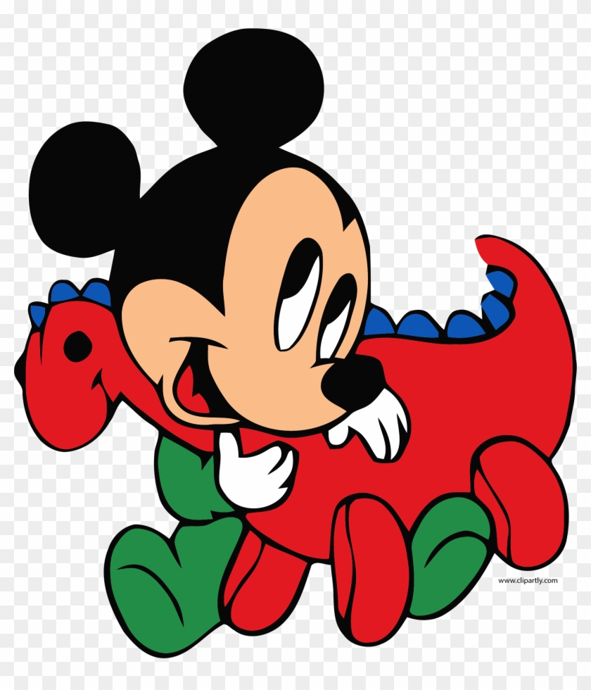 Baby Mickey Dinosaur Doll Wallpaper Clipart Png - Baby Mickey Mouse Png Red Transparent Png