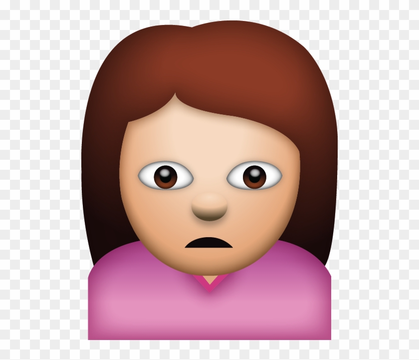 Download Sad Emoji Icon In Png Emoji Island - Sad Woman Emoji Png Clipart #1205747