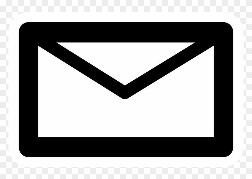 Clipart Mono Email - Email Clipart Black And White - Png Download